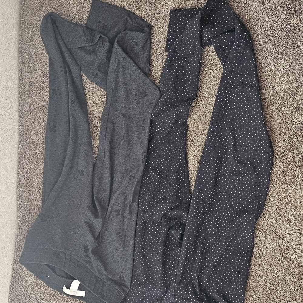 2 Pack- Black & Gray SetLauren Conrad Black Polka Dot Leggings